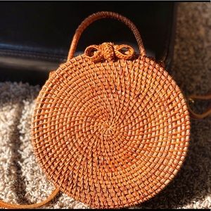 Round 5 Wicker Bag | azaz swim.